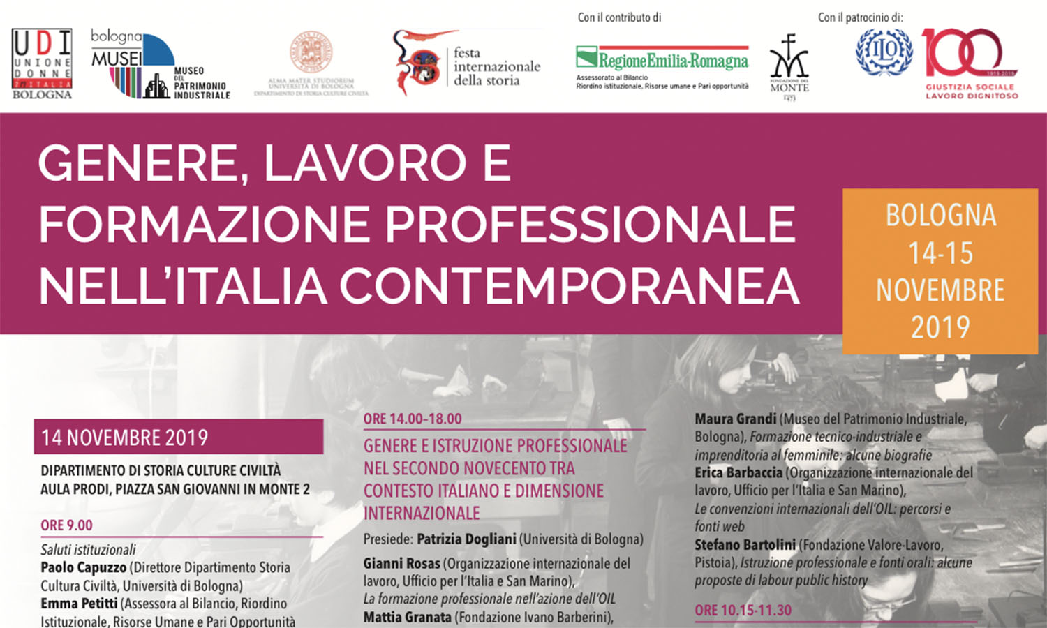 Genere, lavoro e formazione professionale nell’Italia contemporanea